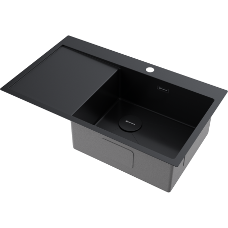 Мойка кухонная Omoikiri AKISAME 86 SIDE GB-R 4997044, графит