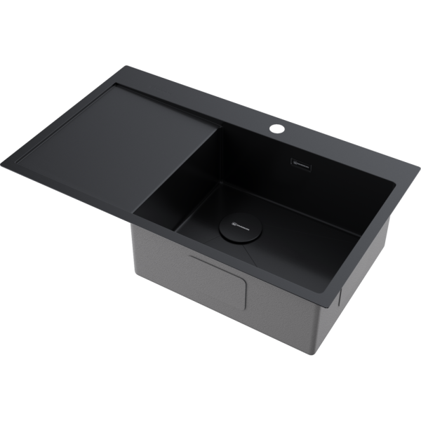 Мойка кухонная Omoikiri AKISAME 86 SIDE GB-R 4997044, графит