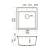 Мойка кухонная Omoikiri Daisen 46 es 4997489, эспрессо