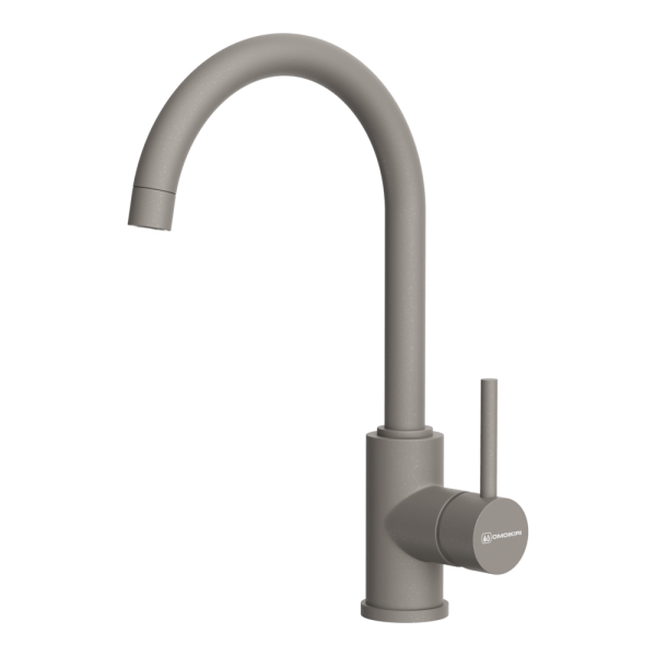 Смеситель для кухни Omoikiri SHINAGAWA GR-P, 4974160, Leningrad grey