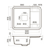 Мойка кухонная Omoikiri TASOGARE 65 BE 4993479, ваниль