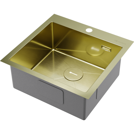 Мойка кухонная Omoikiri Akisame-51-LG 4973439, светлое золото