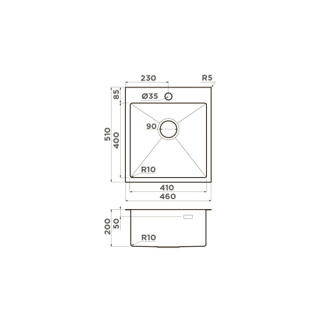 Мойка кухонная Omoikiri AKISAME 46 LG 4973081, светлое золото