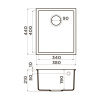 Мойка кухонная Omoikiri BOSEN 38-U PL 4993230, платина