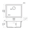 Мойка кухонная Omoikiri YAMAKAWA 55 INTEGRA-GB 4997263, графит
